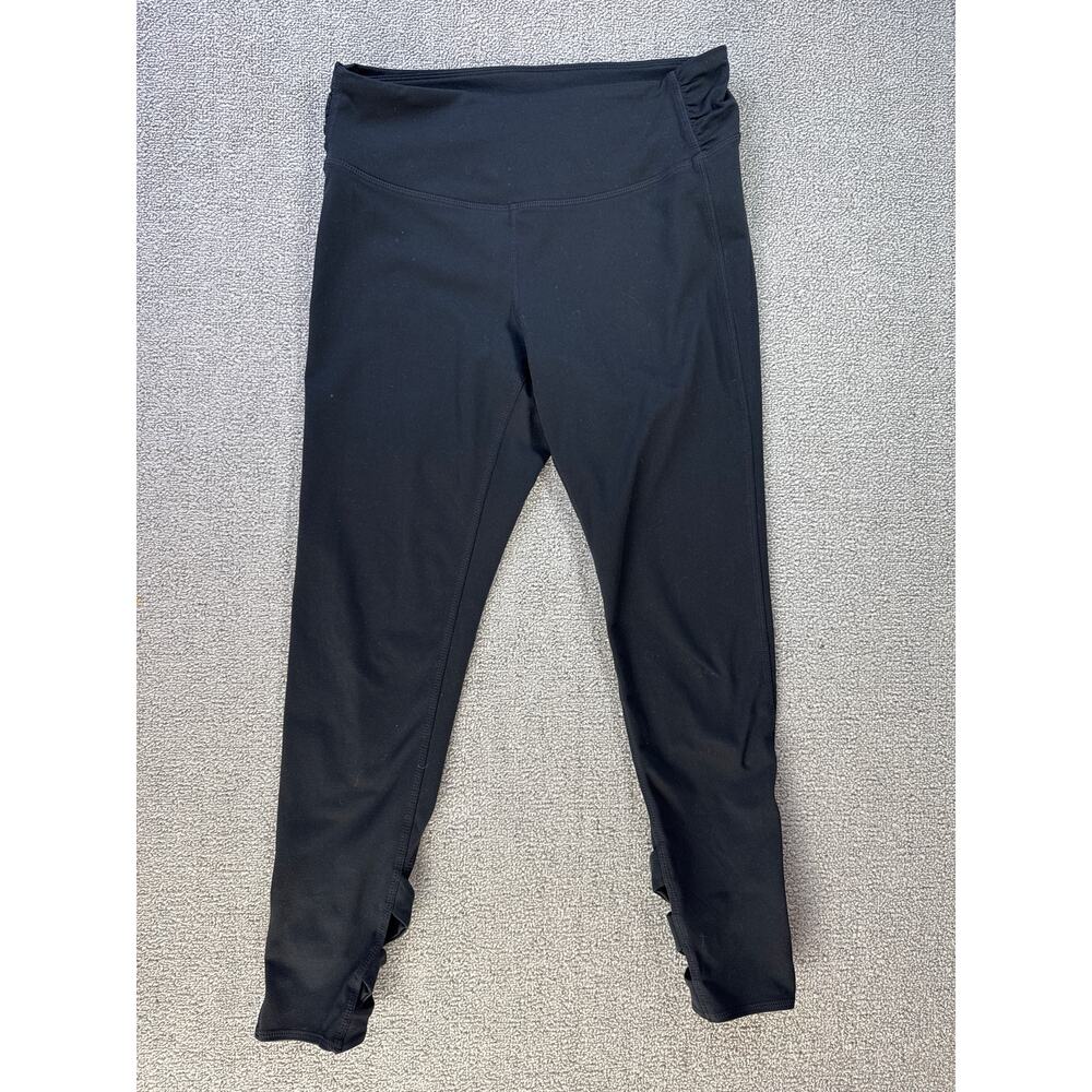 Manduka Leggings Womens Medium Black Ankle Activewear Athleisure Yoga